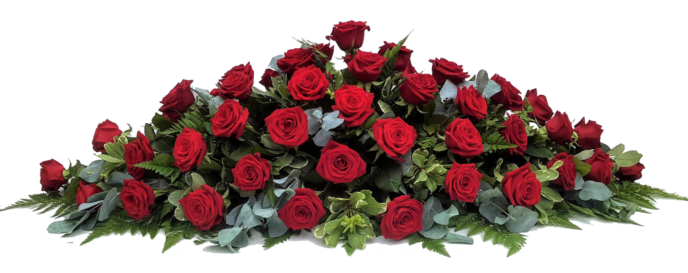 Red Rose Casket Spray - DE006