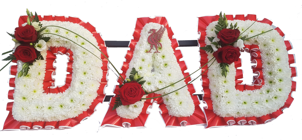 Liverpool Dad Tribute- red and white