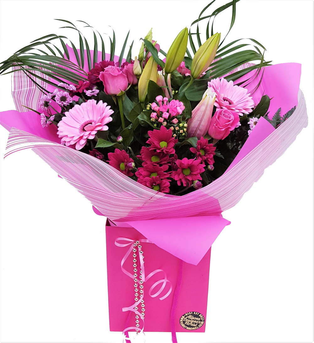 Pink Mix Hand Tied