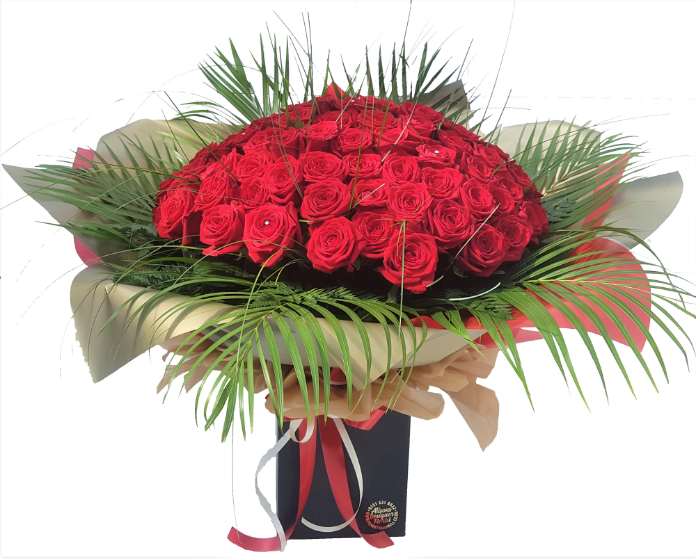 Ultimate 100 Rose Hand-tied