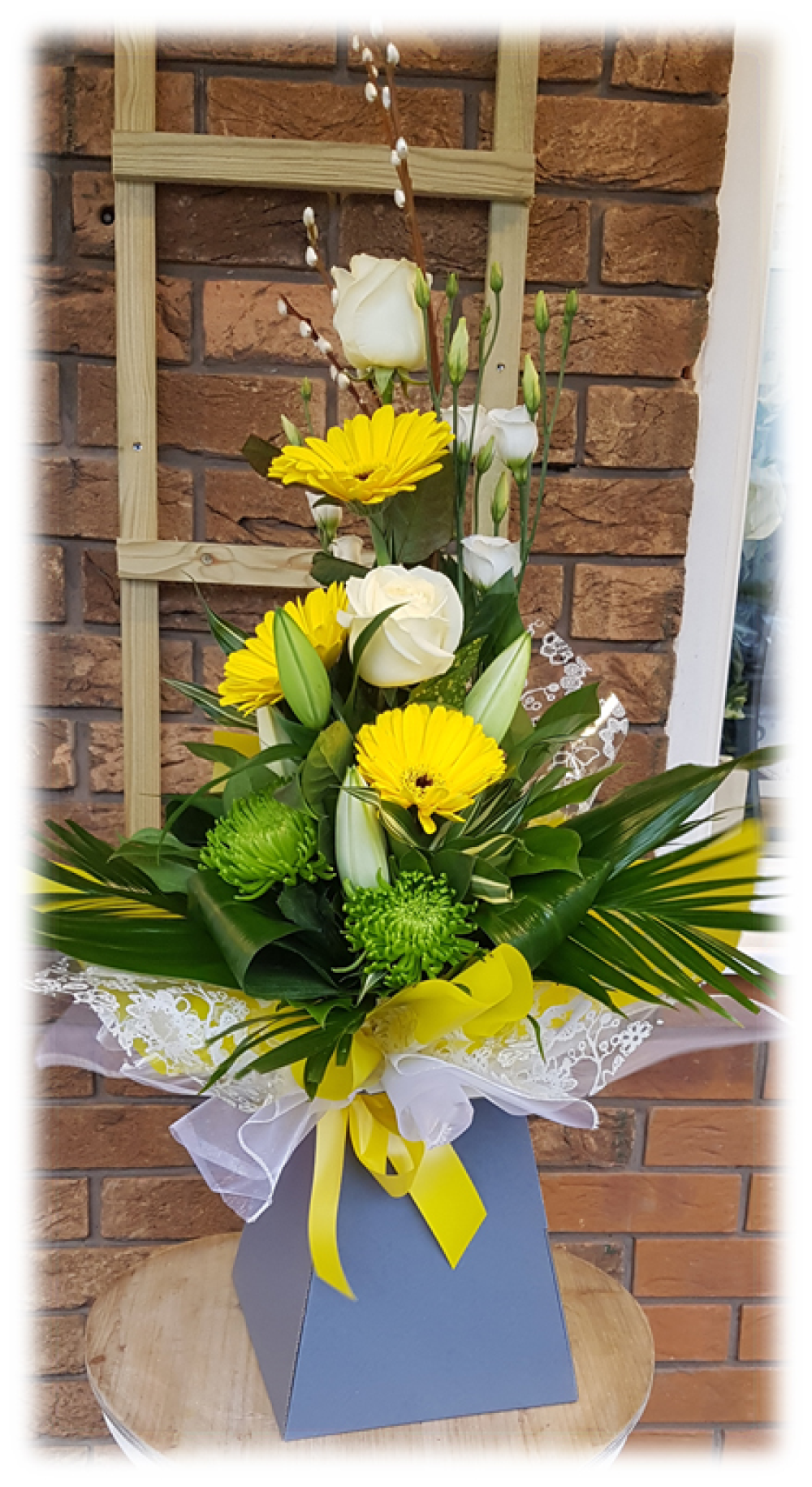 Yellow Gerbera Modern Hand-tied Bouquet